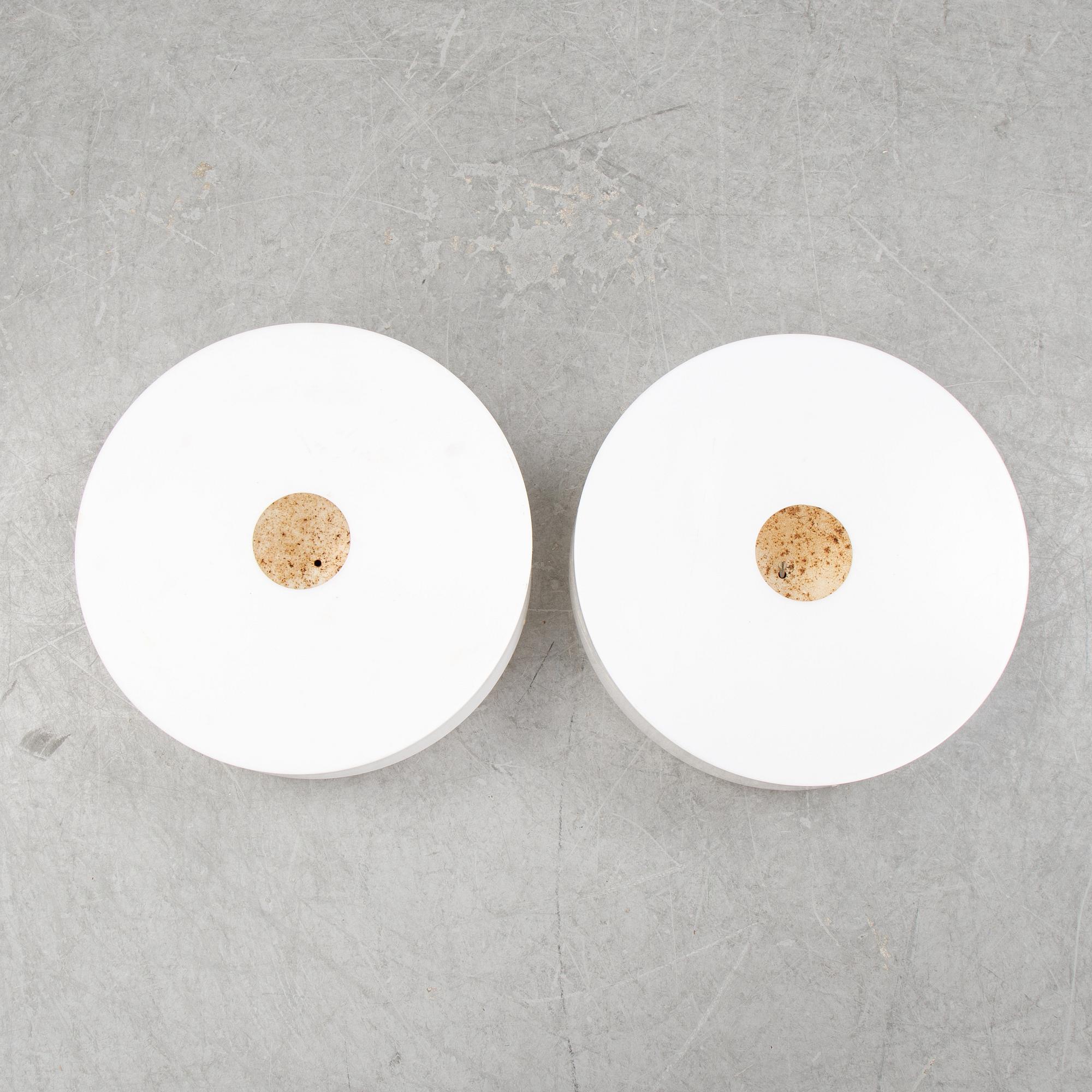 Uno & Östen Kristiansson, a pair of ceiling lights, second half of the 20th century.