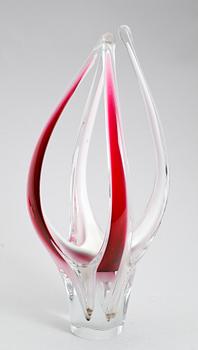 VAS, glas, Coquille, sannolikt Paul Kedelv, Flygsfors, 1950-tal.