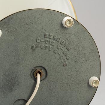 BORDSLAMPA, Bergboms, mässing, 1960-/70-tal.