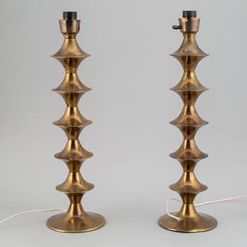 A pair of Elit AB table lights, 1970's.