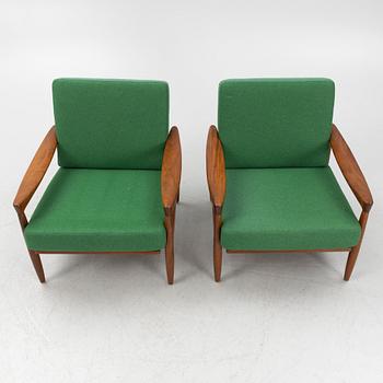 Erik Wørts, a pair of "Kolding" armchairs, IKEA, Sweden, 1960's.