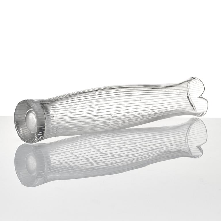Tapio Wirkkala, a 'Tuonelas flod' glass vase, Iittala, Finland, model 3522.