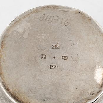 A lot of nine silver items, including mark of CG Hallberg, Stockholm 1946.