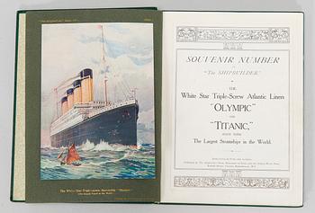 Book, a souvenir number of 'The Shipbuilder' for the Olympic & Titanic.