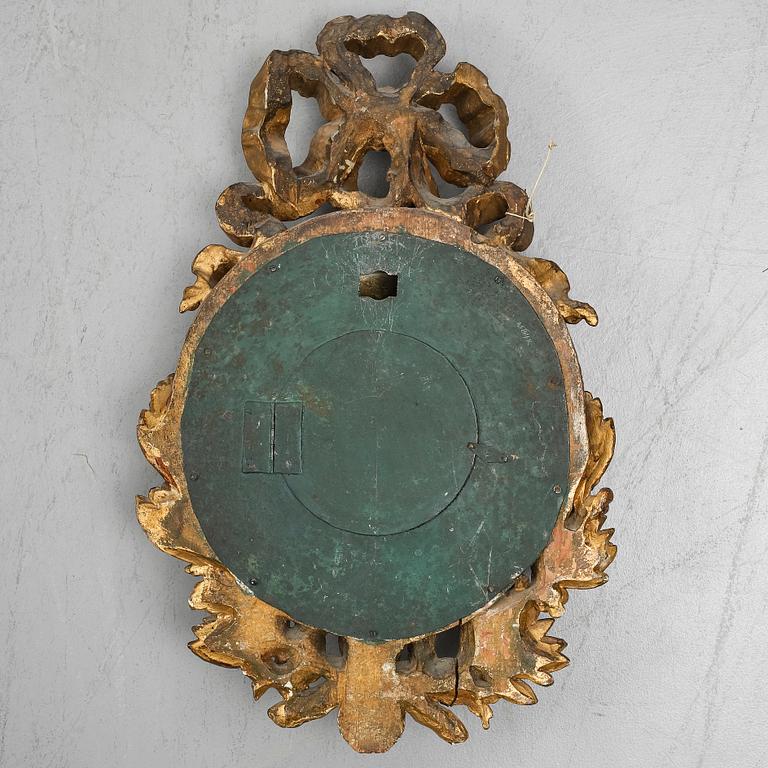 A Gustavian wall clock by Hans Wessman (active in Stockholm 1787-1805).