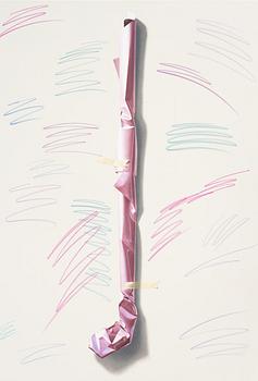 Yrjö Edelmann, "Golf club wrapped in pink".