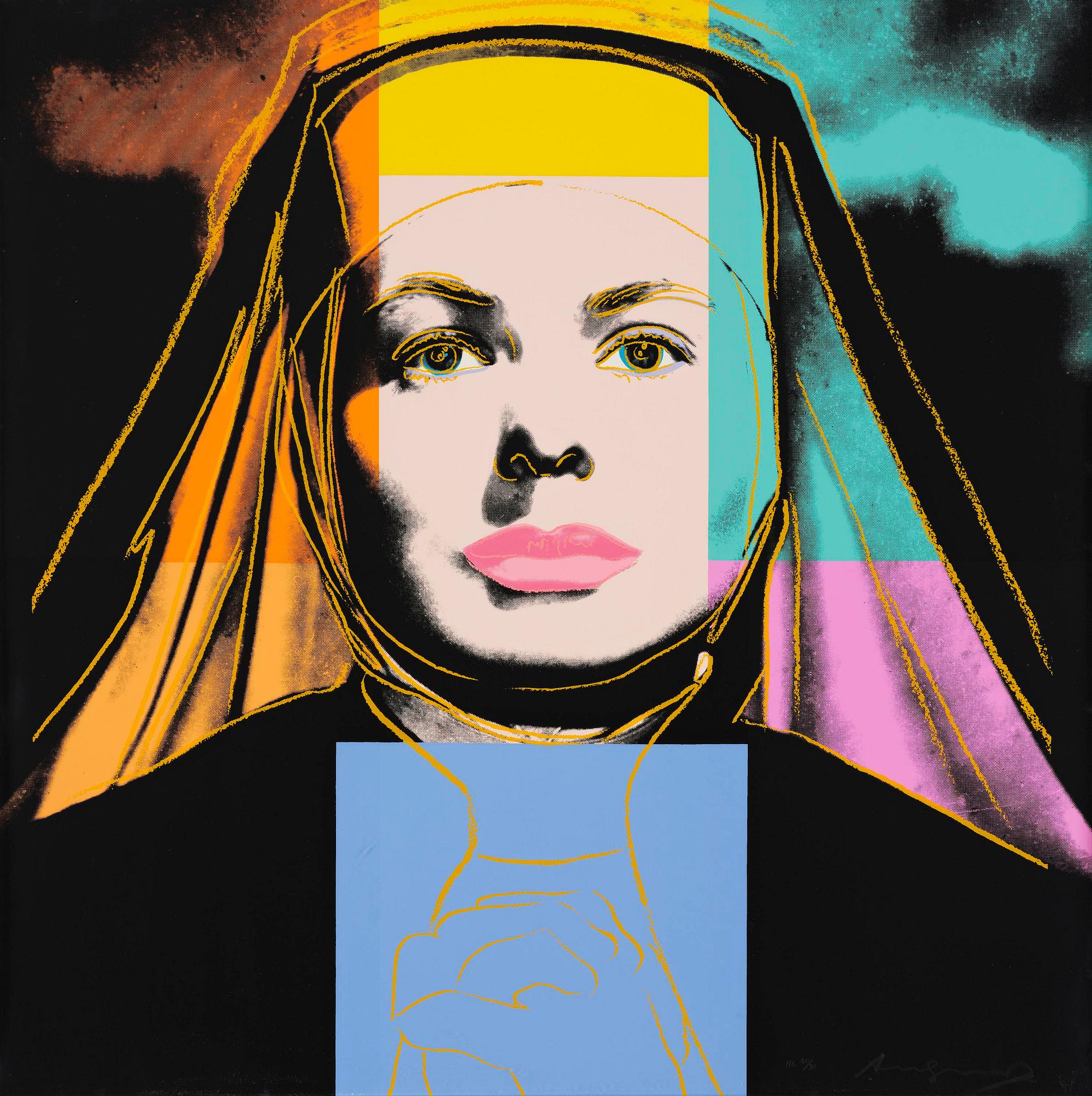 Andy Warhol, "The Nun", from: "Three portraits of Ingrid Bergman".