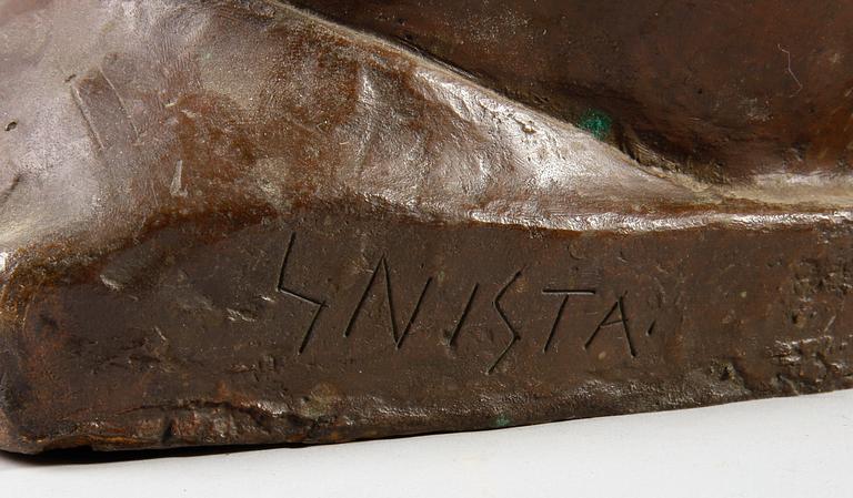 SKULPTUR, brons, Snista, sign,1900-tal.