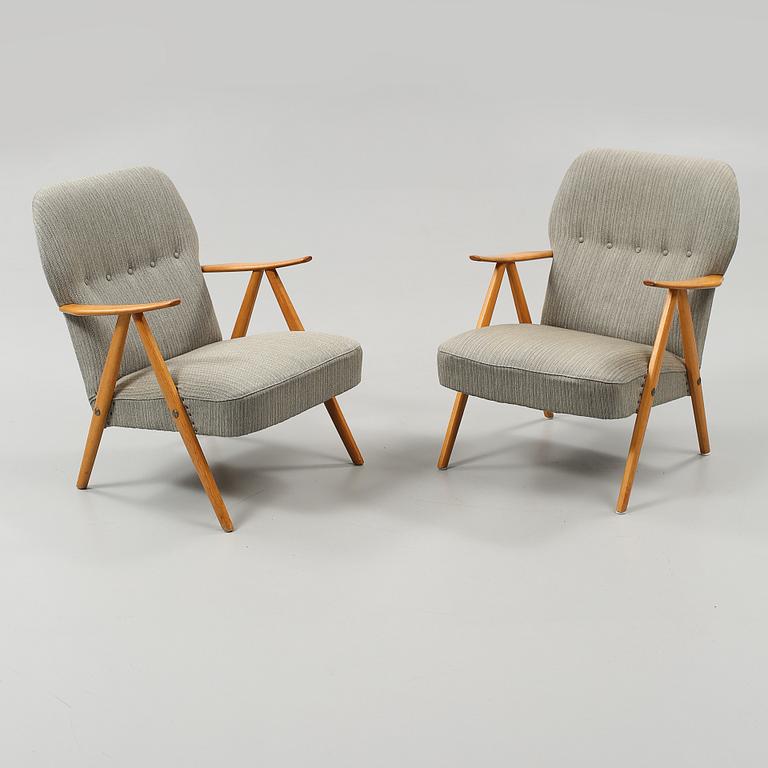 FÅTÖLJER, ett par, Sverige, 1950-tal.