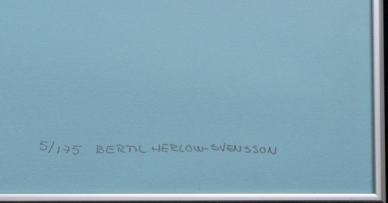 BERTIL HERLOW SVENSSON, färglitografier, 4 st, signerade och numrerade 5/175.