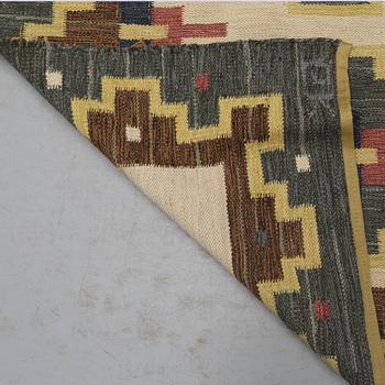 MATTA, dubbelväv, monogramsignerad GK?, 1900-talets andra hälft, 206 x 143 cm.