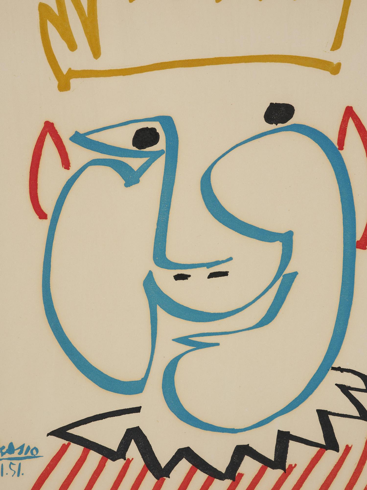 Pablo Picasso, "Tête de roi (Carnaval de Nice)".