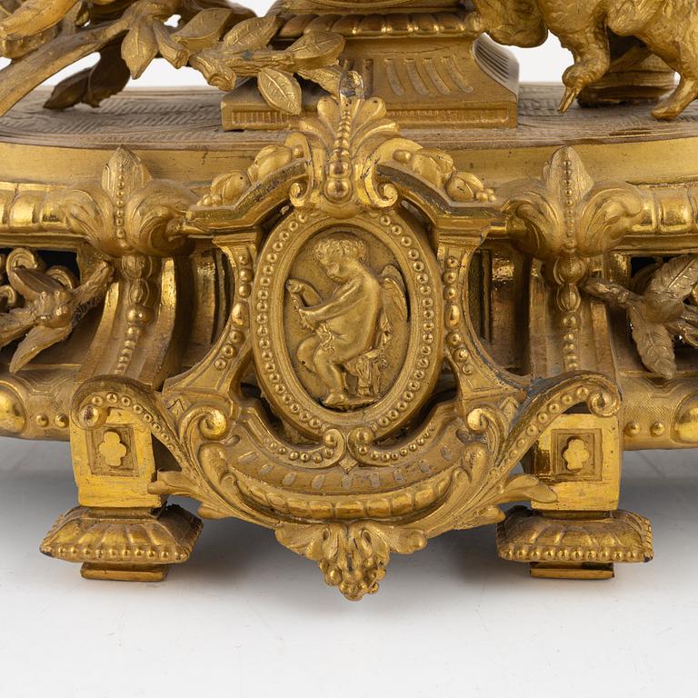 A mantel clock, France, later part of the 19th Century.