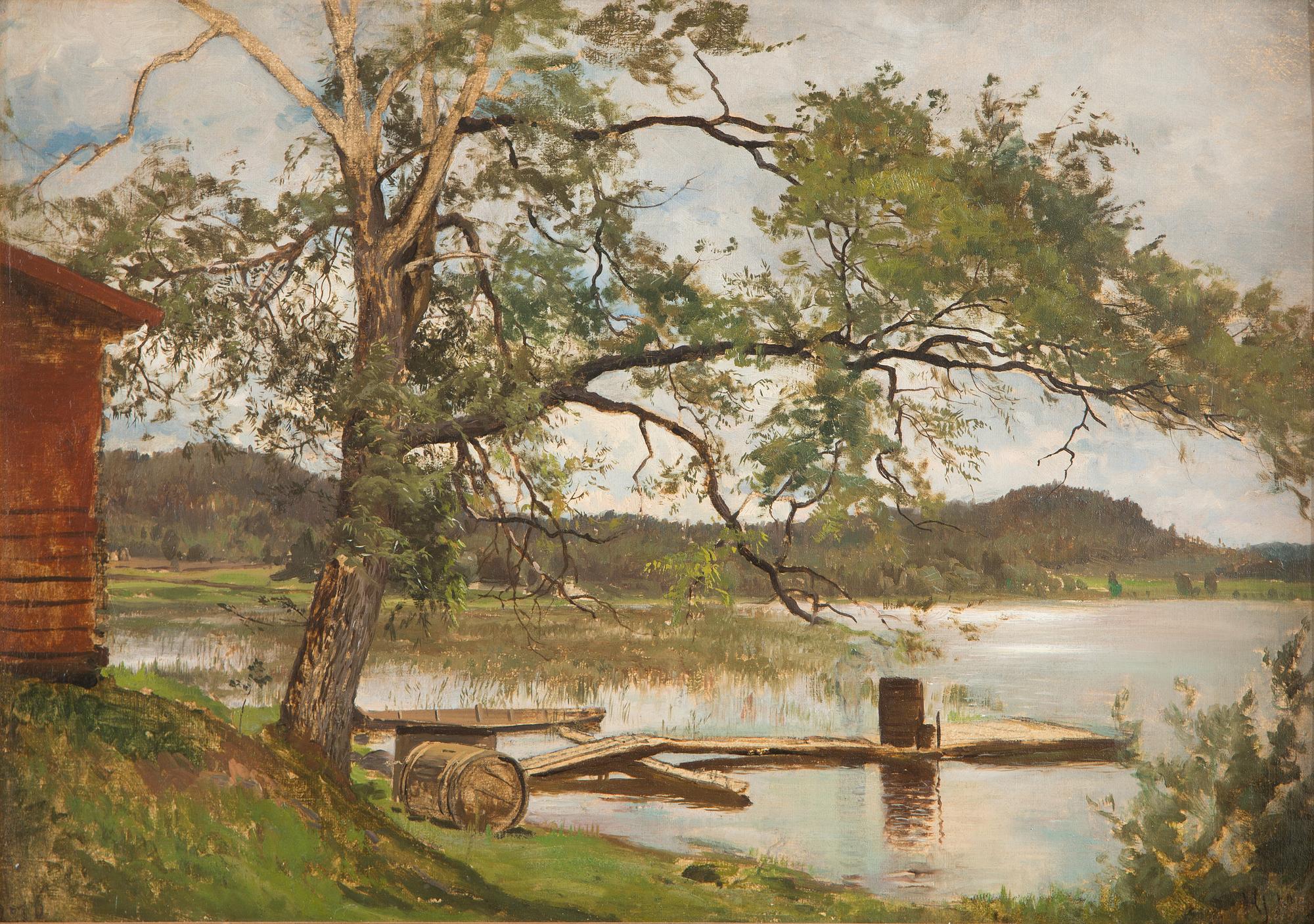 Hjalmar Munsterhjelm, Cottage by the shore.