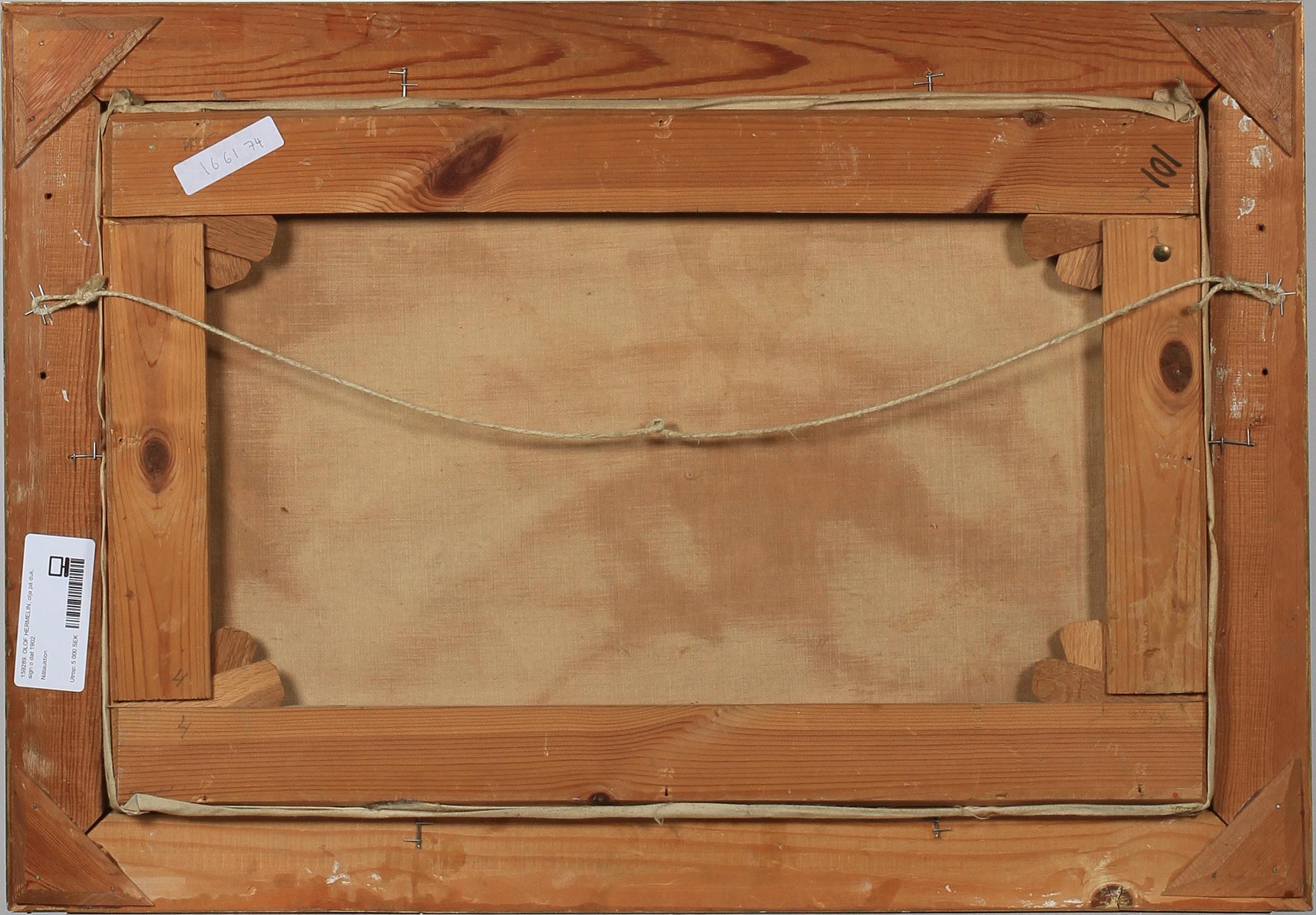 OLOF HERMELIN, olja på duk, sign o dat 1902.