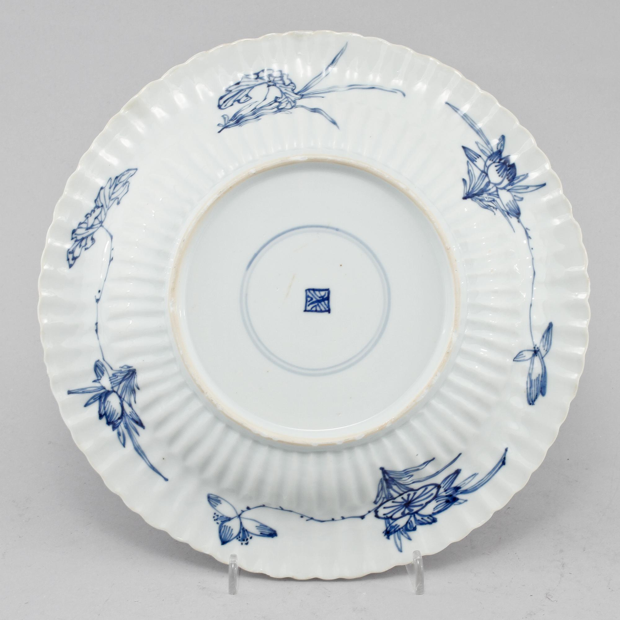 TALLRIK, porslin, Kangxi-stil, Kina, troligen 1800-tal.