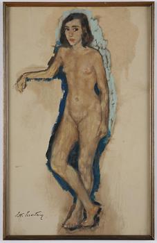 Lotte Laserstein, Stehender Mädchenakt.