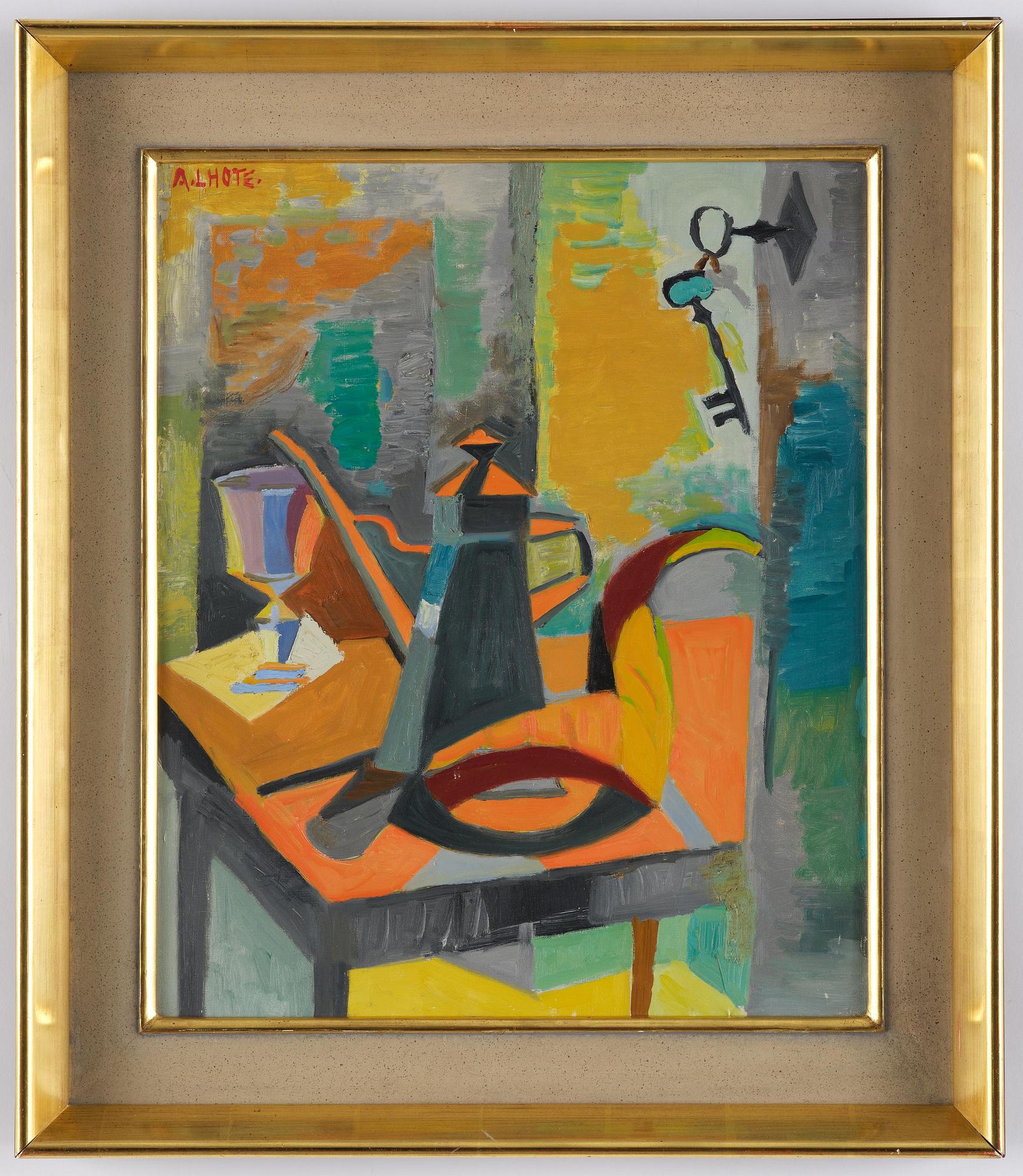 André Lhote, "Nature morte à la clef et la cafetière".