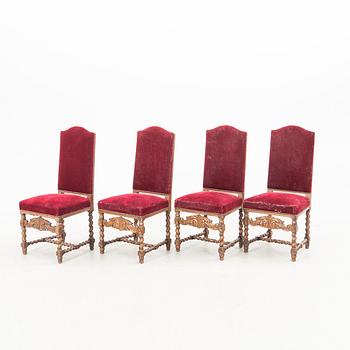 Dining group 11 pcs Baroque style 1920s/30s Almgren & Plynning Helsingborg.