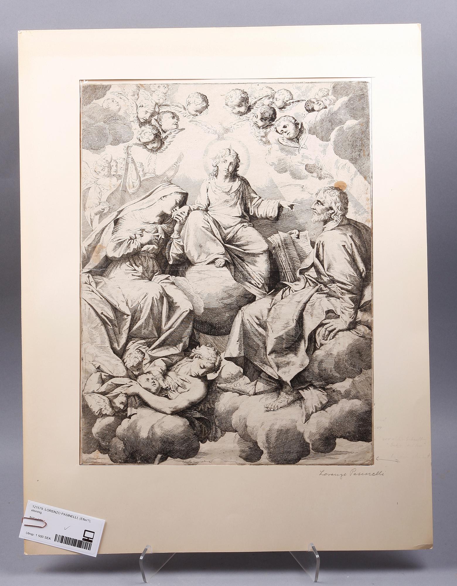 LORENZO PASINELLI, (Efter?), etsning.