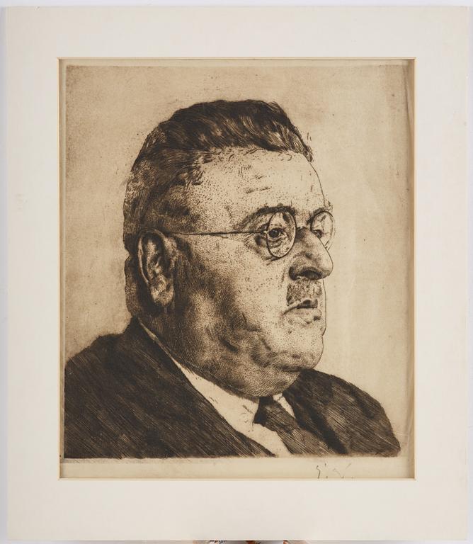 Erich Wolfsfeld, Två etsningar.