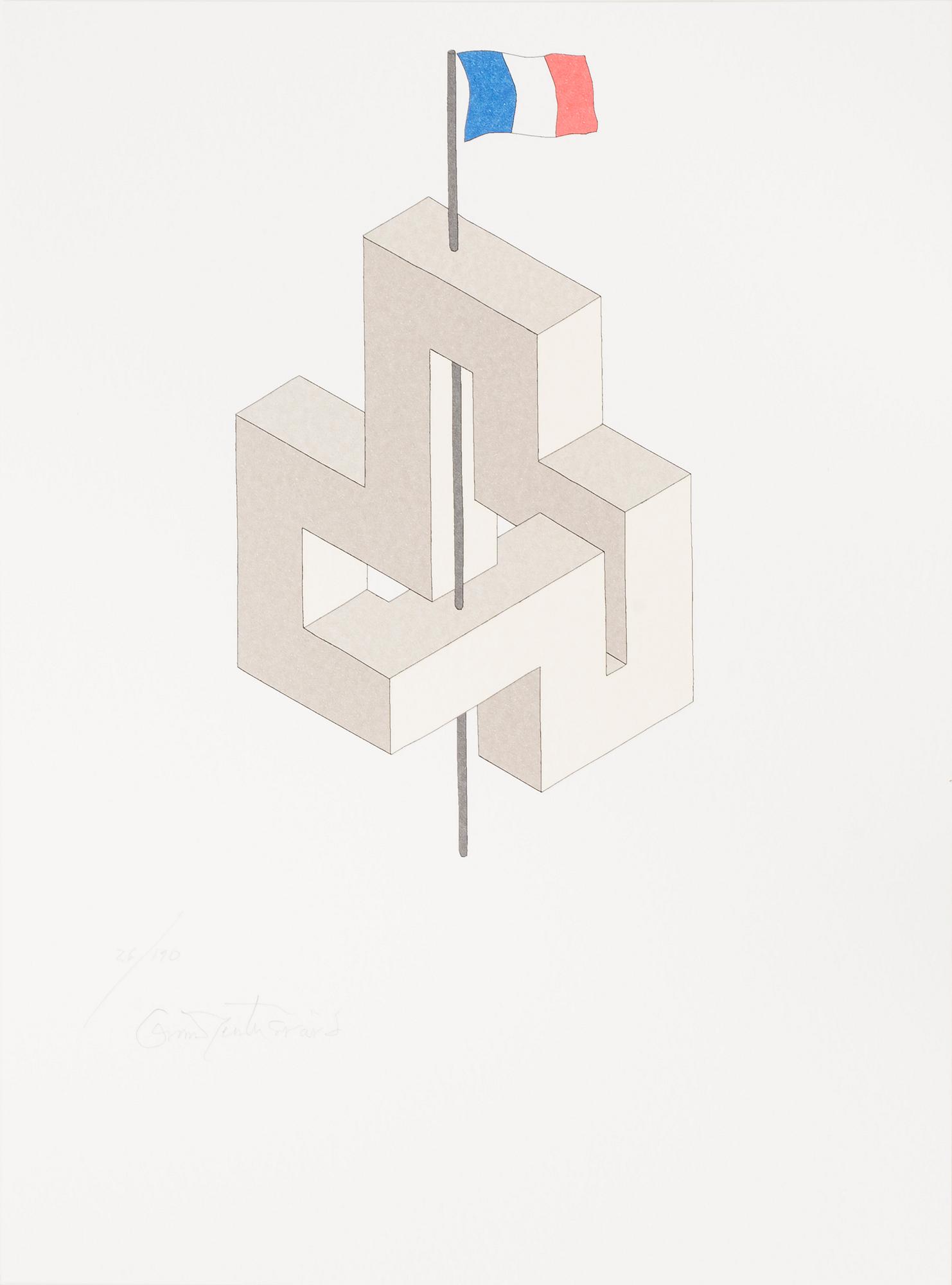 OSCAR REUTERSVÄRD, 15 litographs in folder, signed and numbered 26/190.