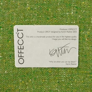 Karim Rashid, an 'Orgy' sofa with stool, from Offecct.