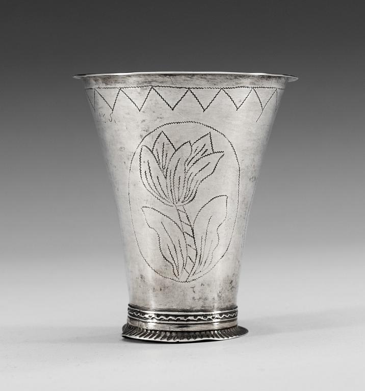 BÄGARE, silver. Petter Brandberg, Kalmar 1766.