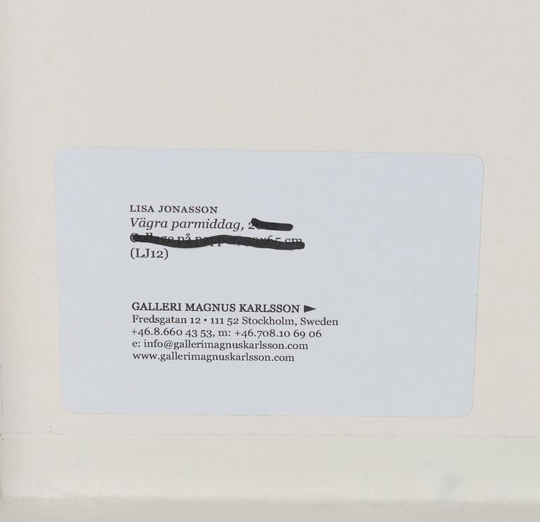 Lisa Jonasson, 'Vägra parmiddag'.
