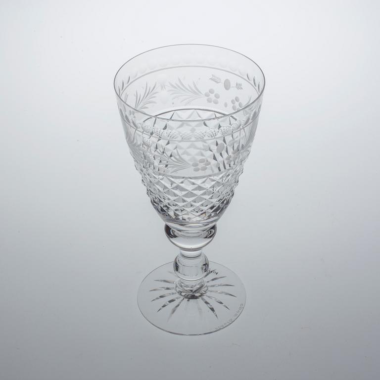 RÖDVINSGLAS, 7 stycken, "Elvira Madigan", Kosta/Kosta Boda.