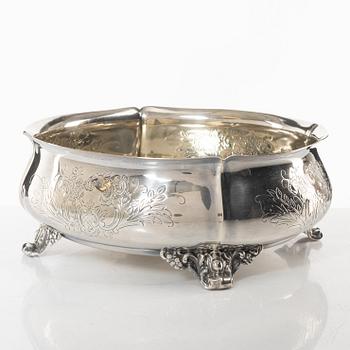 Guldsmedsaktiebolaget (GAB), A Swedish silver bowl, marks of Guldsmedsaktiebolaget (GAB), Stockholm 1952.