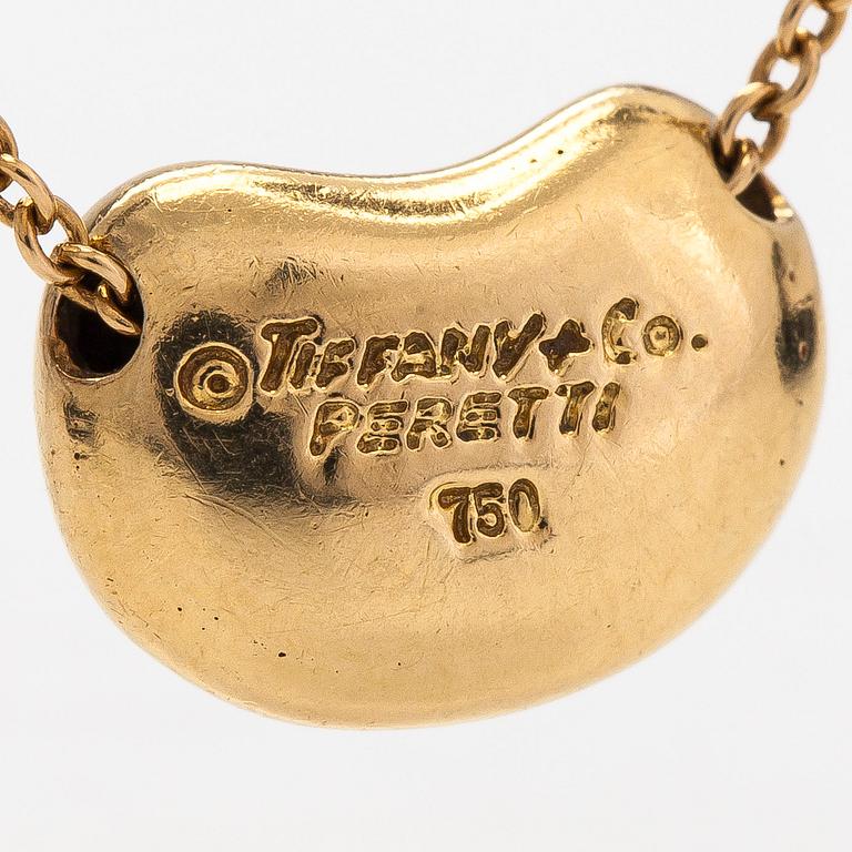 Tiffany & Co, Elsa Peretti, an 18K gold 'Bean' necklace.