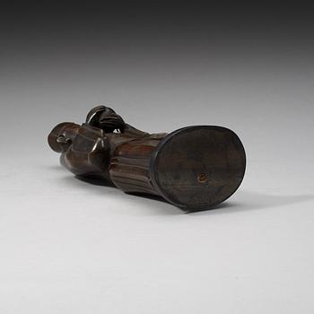 FIGUR, brons. Qingdynastin, 1800-tal.
