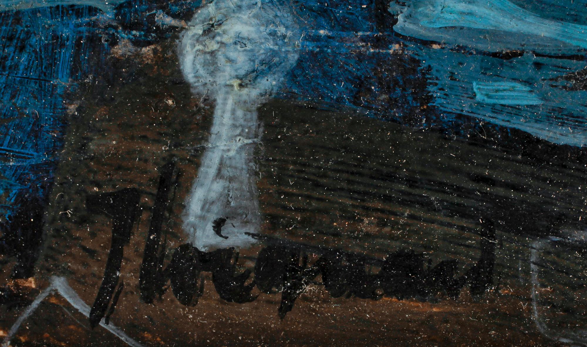 JAMES COIGNARD, olja på pannå, sign.