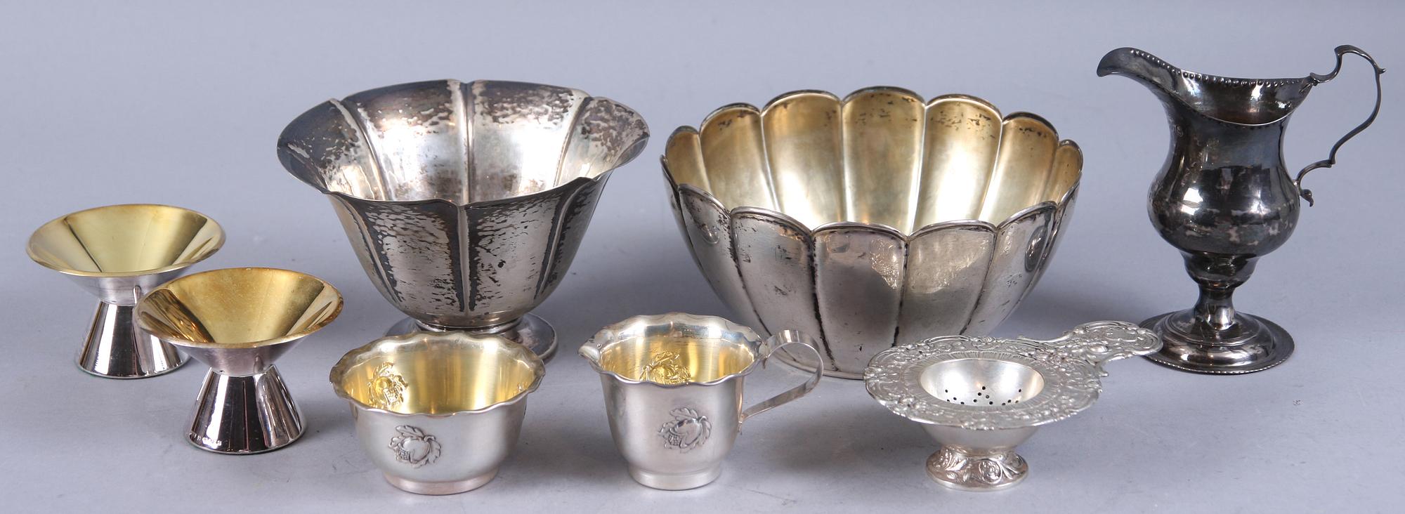 PARTI SILVER, 8 delar, bl. a. England.