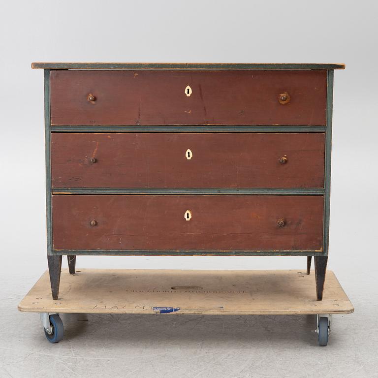 19th century Folk art chest of drawers.