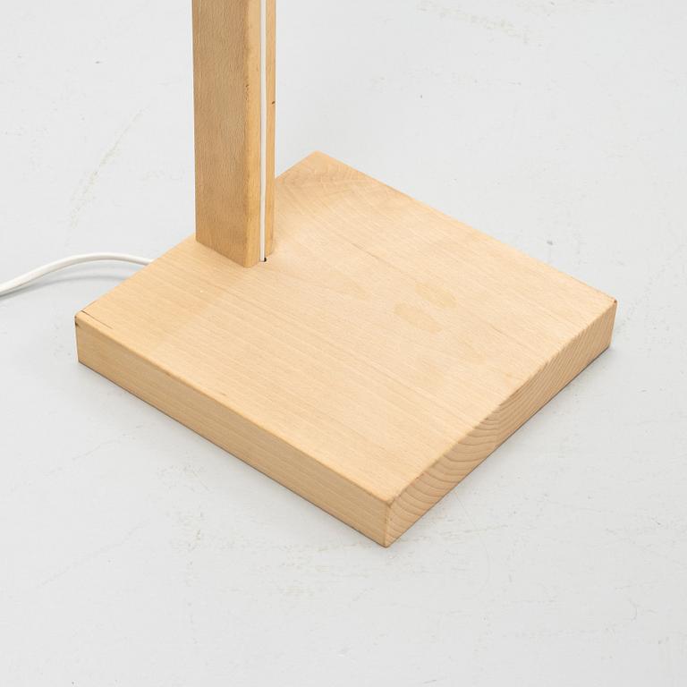 A beech and acrylic floor light, Luxus, Vittsjö.