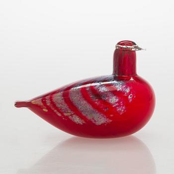 Oiva Toikka, a 'Fire bird' glass bird, signed and numbered O. Toikka Nuutajärvi 12/500.