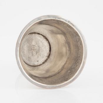 Petter Lund, bägare, silver, Stockholm 1769.