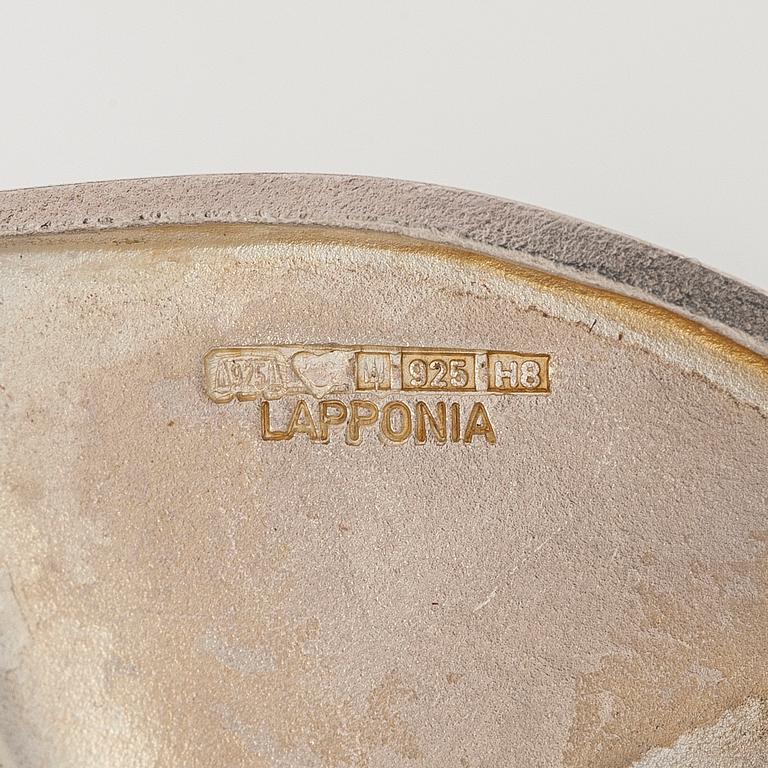 Björn Weckström, collier/brosch, "Labyrinth" sterlingsliver, Lapponia 1985.