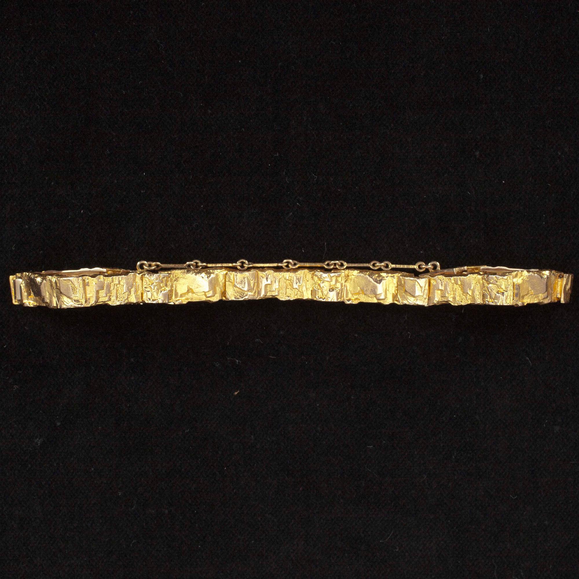 BJÖRN WECKSTRÖM, ARMBAND, guld 14K Björn Weckström, Lapponia 1984. Tot. vikt ca 21,2 gr.