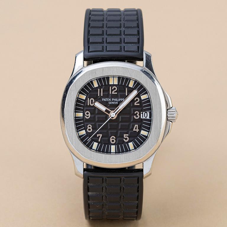 Patek Philippe, Aquanaut, "First generation", "Solid case back", "Nautilus-signed clasp", ca 1997.