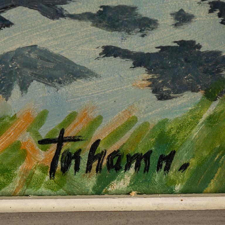 GUNNAR TORHAMN, oil on panel, signed.