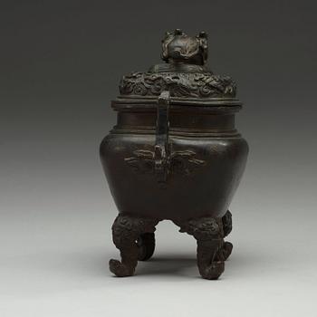 A bronze censer, Qing dynasty, 17th/18th Century.