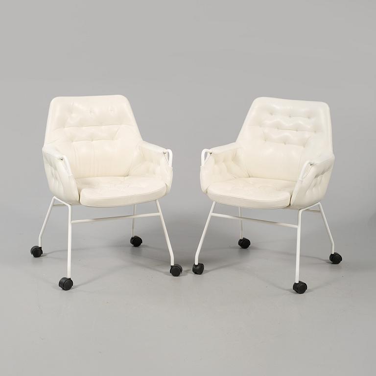 FÅTÖLJER, 2 st, "Mirja" Bruno Mathsson, 2001.