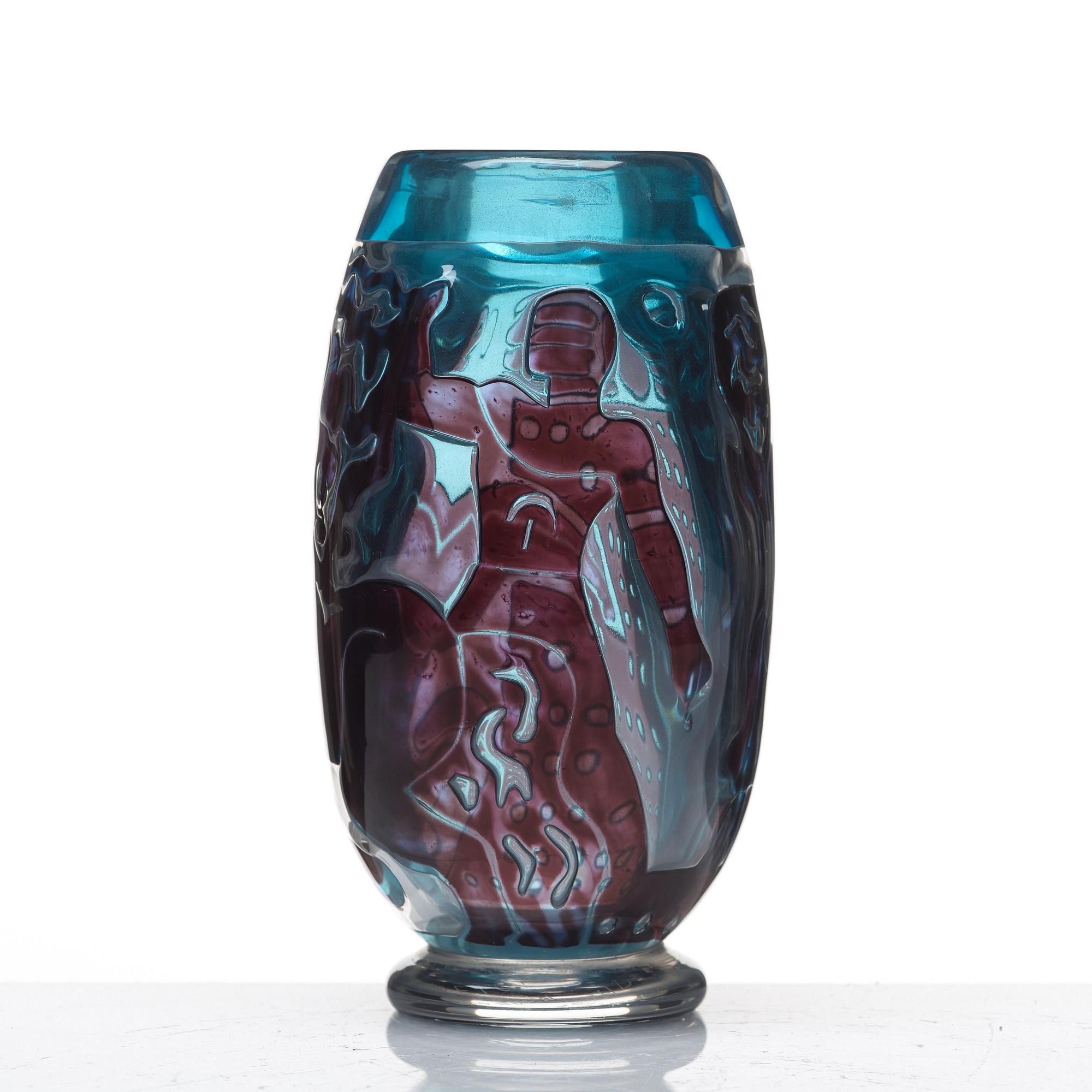 Edvin Öhrström, vas, ariel, Orrefors 1942, nr 242.