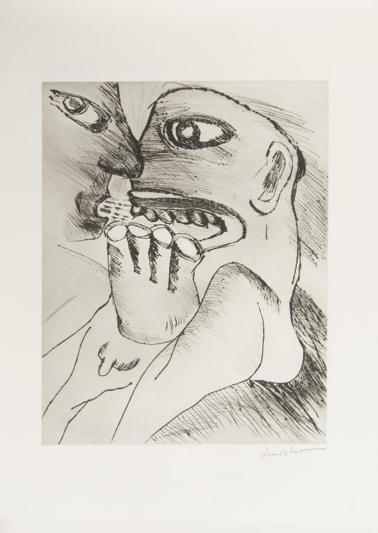Bengt Lindström, "Les voix". From the series “Anges et Demons”.