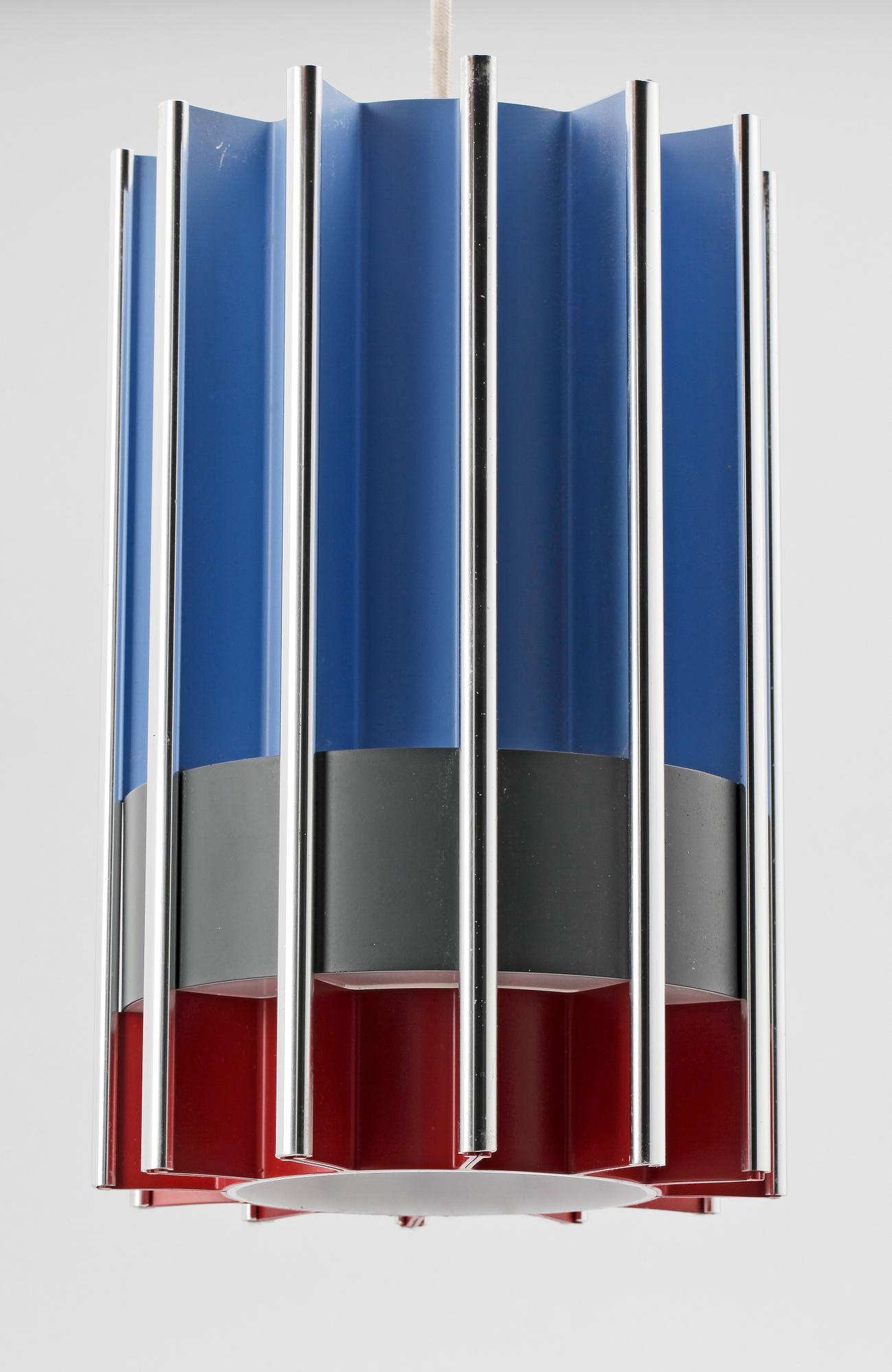 TAKLAMPA, aluminium, Bent Karlby, Lyfa, Danmark, 1900-talets andra hälft.