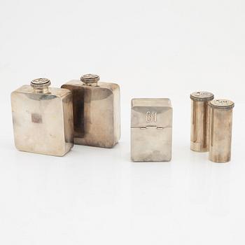 Atelier Borgila, Toiletteuppsättning, 12 delar, sterling silver, Stockholm 1936.