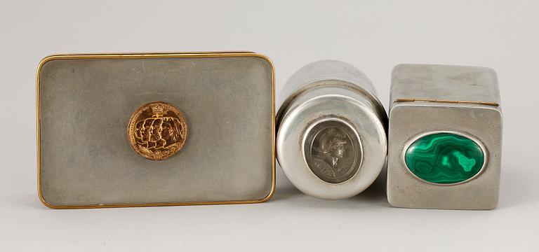 BURKAR, 2st SAMT SKRIN, tenn, Firma Svenskt Tenn, Stockholm 1960 resp 1964.